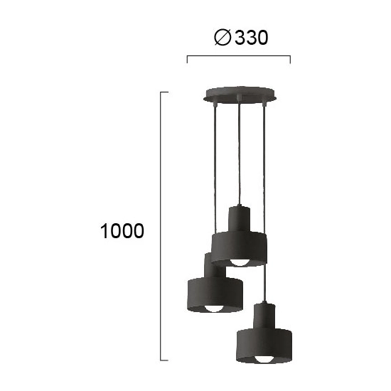Lampa wisząca ADIGE LNV1005814 Lunaveri