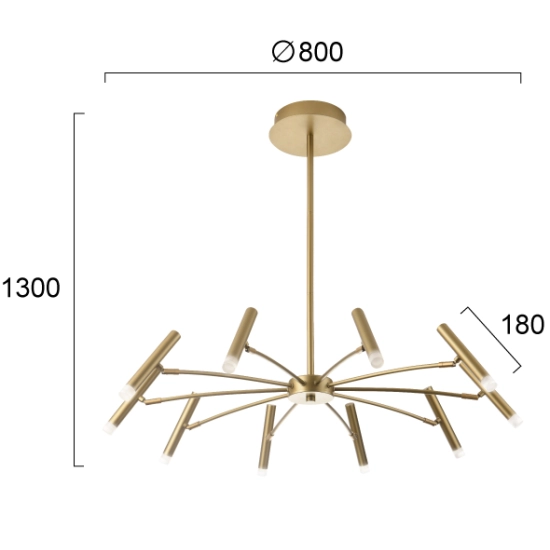 Lampa wisząca SALENTO LNV1009034 Lunaveri