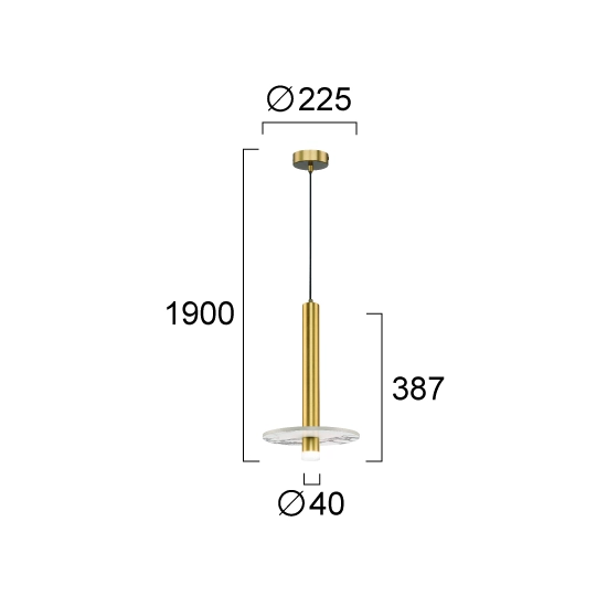 Lampa wisząca ARIOSA LNV1010234 Lunaveri