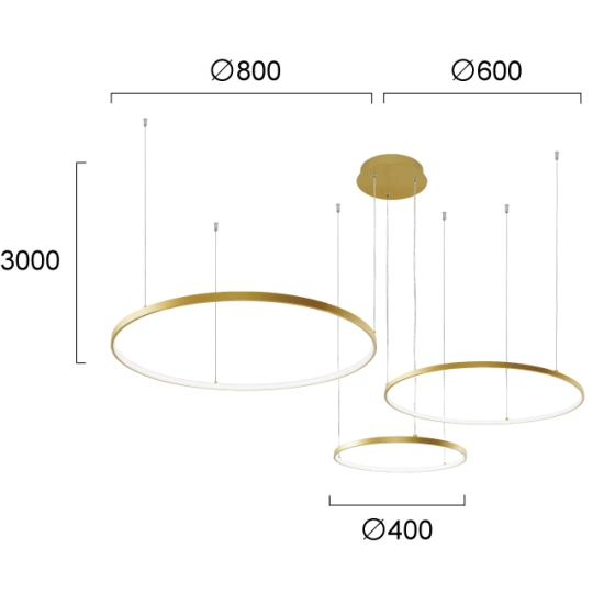 Lampa wisząca FASCIO LNV1011034 Lunaveri