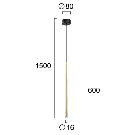Lampa wisząca SIETE LNV1011924 Lunaveri