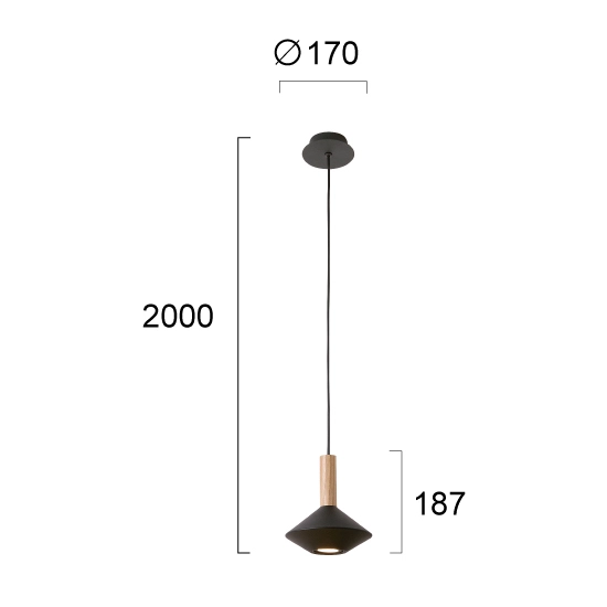 Lampa wisząca BASSO LNV1015324 Lunaveri