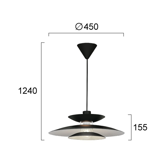 Lampa wisząca SERA LNV1017924 Lunaveri