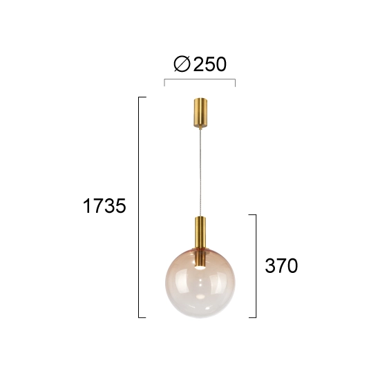 Lampa wisząca MOLVENO LNV1021334 Lunaveri
