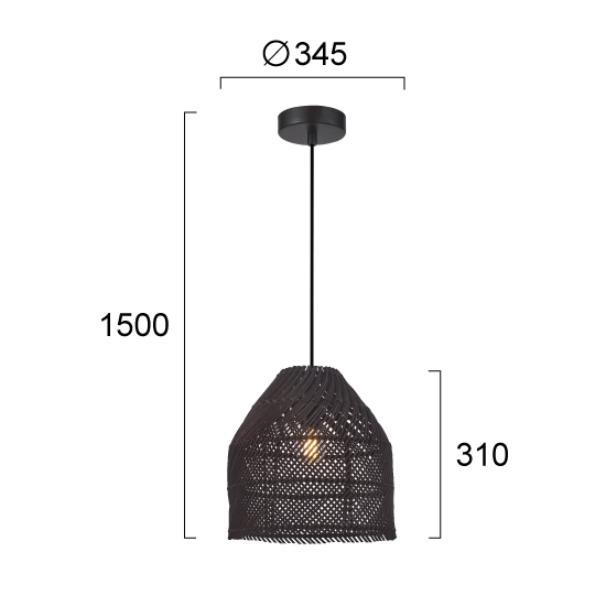 Lampa wisząca LAVERIO LNV1024034 Lunaveri
