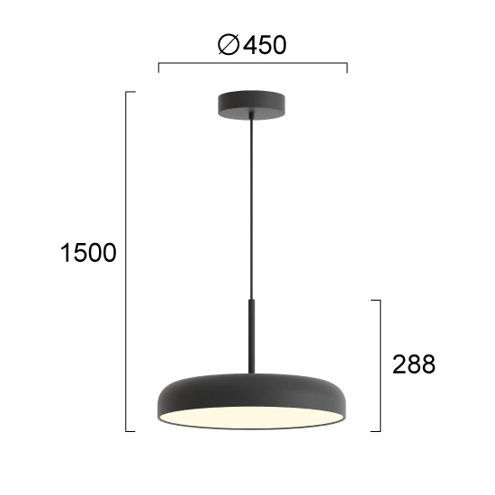 Lampa wisząca JESO LNV1026234 Lunaveri