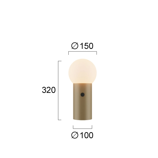 Lampa stołowa CAMILLA LNV1029434 Lunaveri