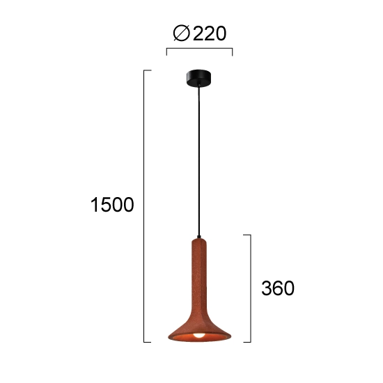 Lampa wisząca TUO LNV1030924 Lunaveri