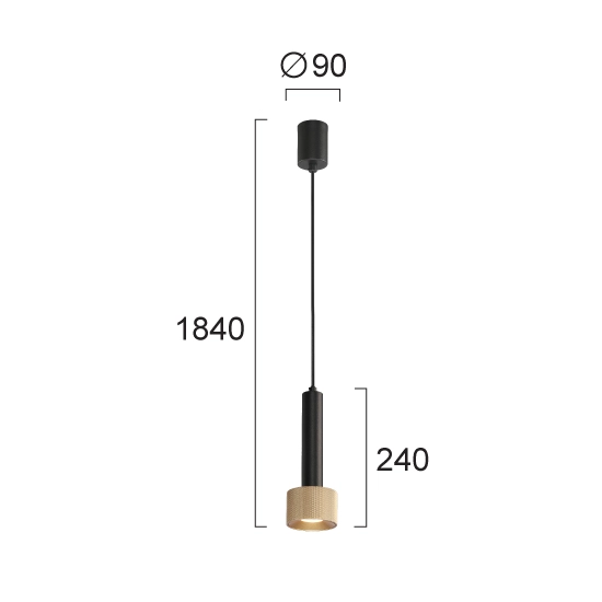 Lampa wisząca ORLENA LNV1040034 Lunaveri