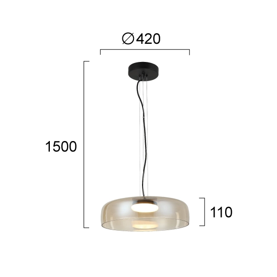 Lampa wisząca RAZZIA LNV1042034 Lunaveri