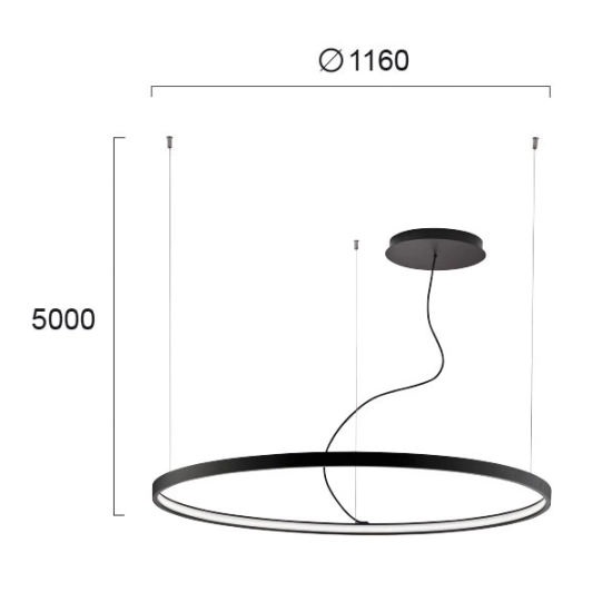 Lampa wisząca TRENTE LNV1044224 Lunaveri