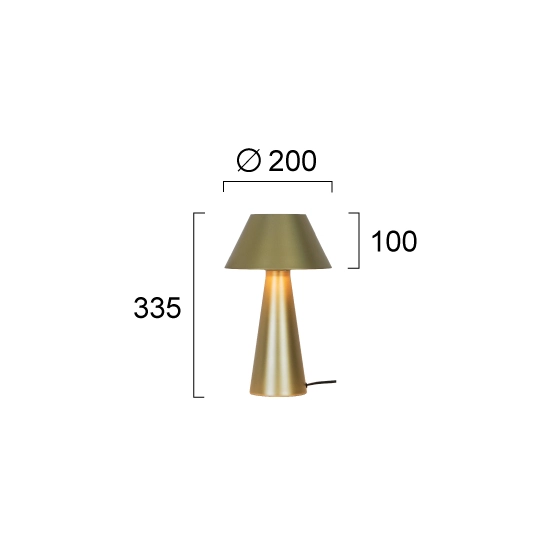 Lampa stołowa ZANELLI LNV1047034 Lunaveri