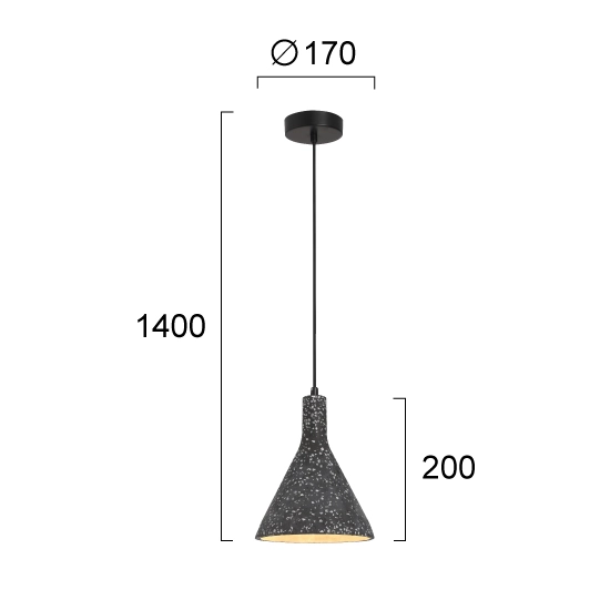 Lampa wisząca OGNI LNV1047924 Lunaveri