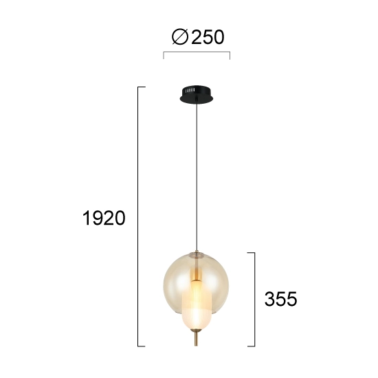 Lampa wisząca LIPARI LNV1066234 Lunaveri