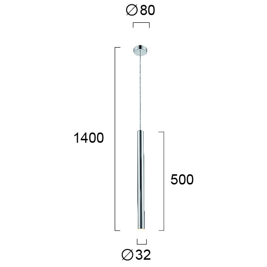 Lampa wisząca SFAVILLA LNV1071024 Lunaveri