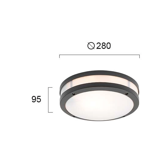 Plafon zewnętrzny FUTURO LNV1071804 Lunaveri