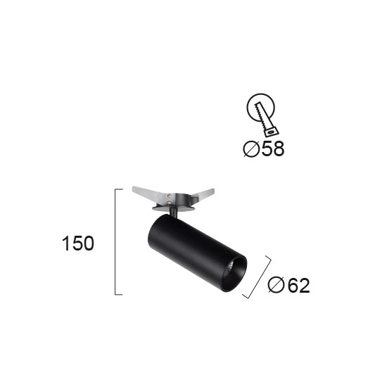 Lampa sufitowa DIAMANTE LNV1075814 Lunaveri
