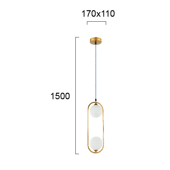 Lampa wisząca LAZZA LNV1078024 Lunaveri