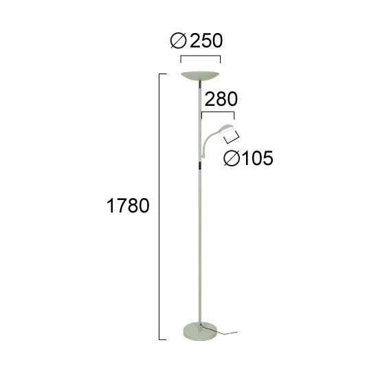 Lampa podłogowa RAMO LNV1081534 Lunaveri