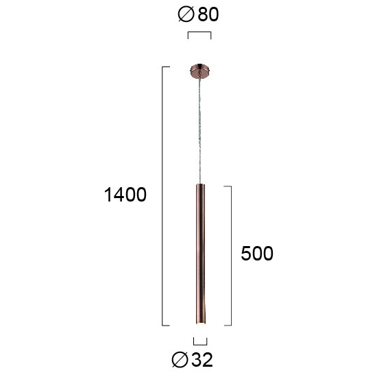 Lampa wisząca SFAVILLA LNV2071024 Lunaveri