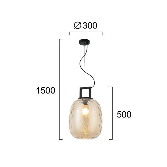 Lampa wisząca FIARO LNV2082034 Lunaveri