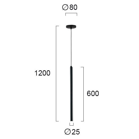 Lampa wisząca LANGHE LNV3082803 Lunaveri
