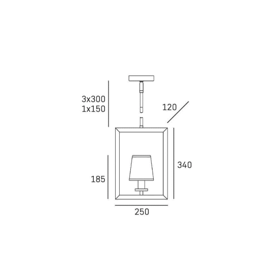 Lampa wisząca London - P01007WH CosmoLight - zdjęcie dodatkowe 5
