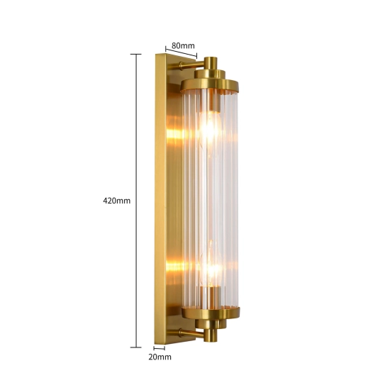 Lorenzo kinkiet złoty LP-2960/1W GD LIGHT PRESTIGE