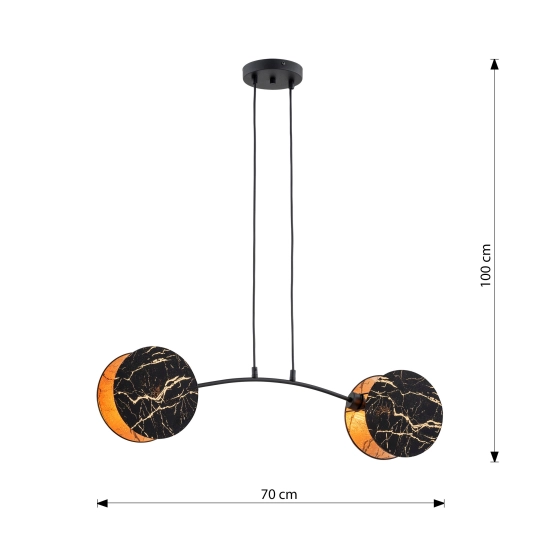 Lampa wisząca MOTIF 2 MARBLE 1327/2 EMIBIG Lighting