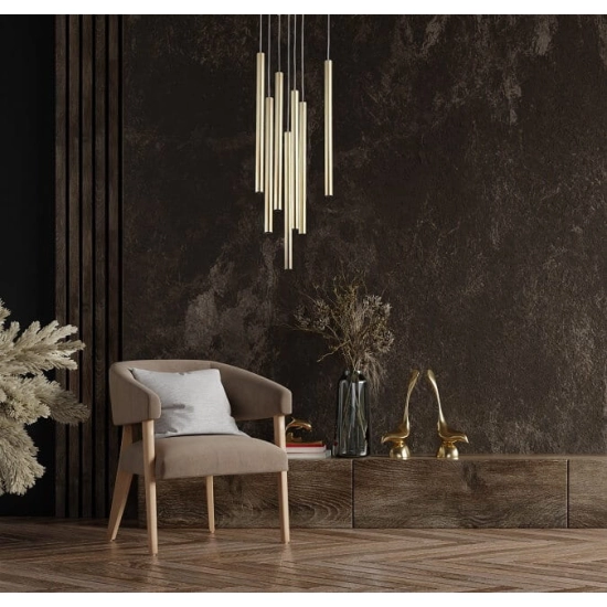 Lungo 7 złota lampa wisząca LP-894/7P GD Light Prestige
