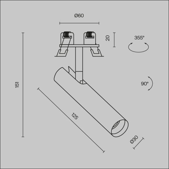 Lampa do wbudowania podtynkowa Focus T C141RS-L125-6W3K-W Maytoni - zdjęcie dodatkowe 6