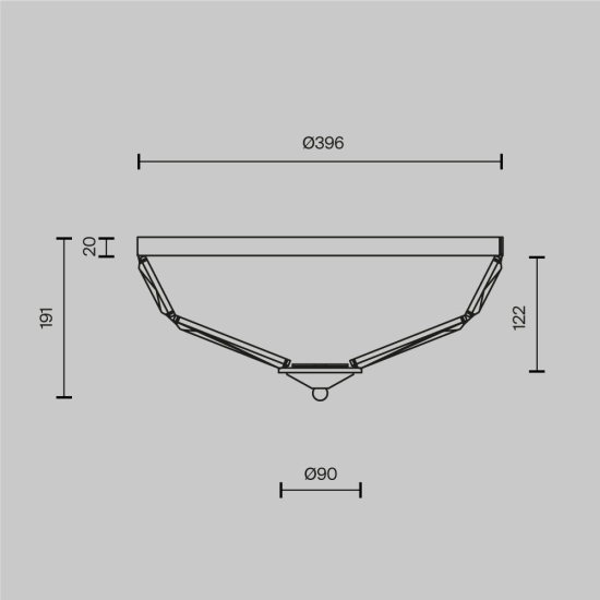 Plafon Ceiling Lamp Facet MOD094CL-04G Maytoni - zdjęcie dodatkowe 6