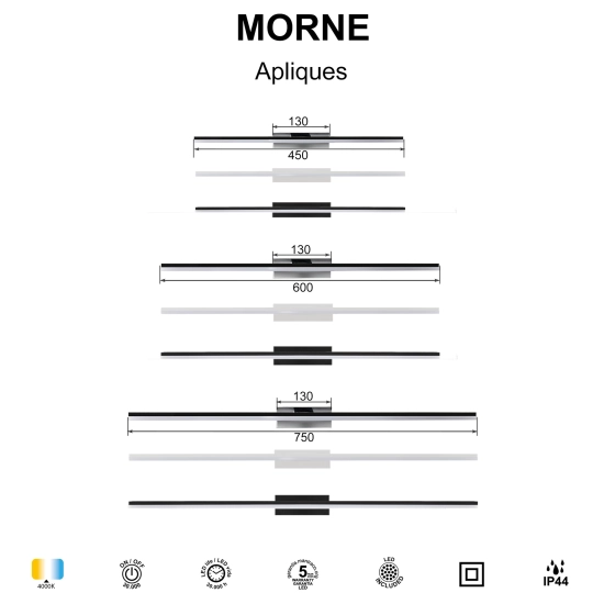 Lampa ścienna Mantra Morne 6760MA - zdjęcie dodatkowe 2