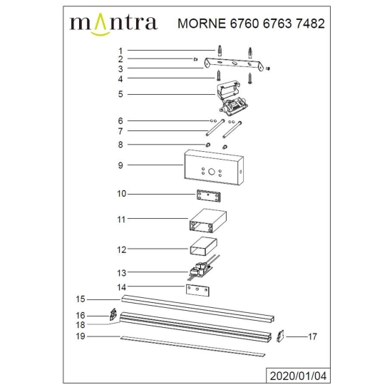 Lampa ścienna Mantra Morne 6760MA - zdjęcie dodatkowe 7