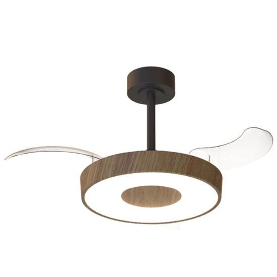 Wentylator sufitowy z oświetleniem COIN FAN MINI SMART 9639 Mantra LED drewno / naturalny