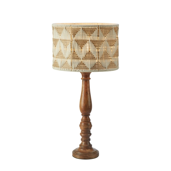 Lampa stołowa ANO 108827 Markslojd 1xE27 beżowy/brązowy