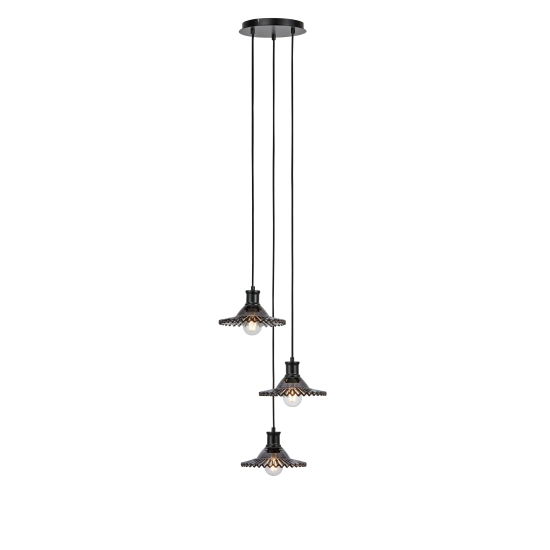 Lampa wisząca NOVIA 108853 Markslojd 3xE27 czarny/przydymiony