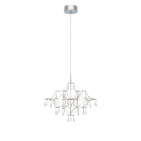 Lampa wisząca EFESOS 108869 Markslojd LED srebrny/transparentny