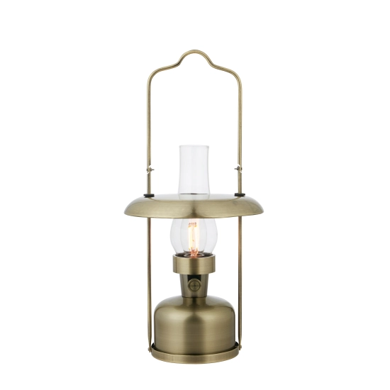Lampa stołowa FANOS 108894 Markslojd LED mosiądz IP44