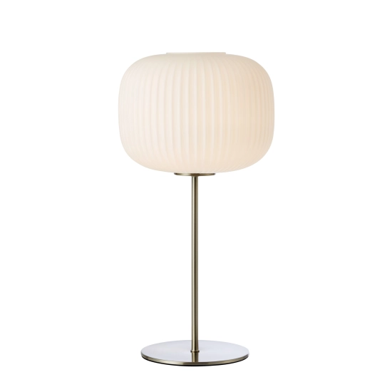 Lampa stołowa SOBER 109007 Markslojd 1xE27 biały/satyna nikiel