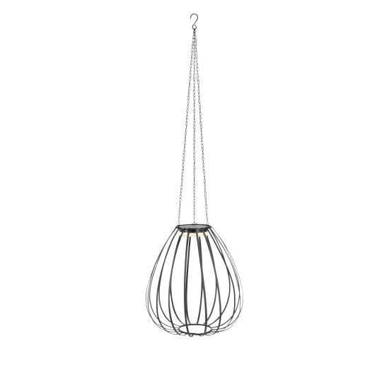 Lampa solarna wisząca OVIA 109119 Markslojd LED czarny IP44