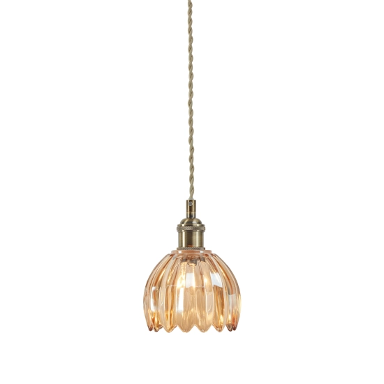 Lampa wisząca GOTA 109137 Markslojd 1xE14 bursztynowy