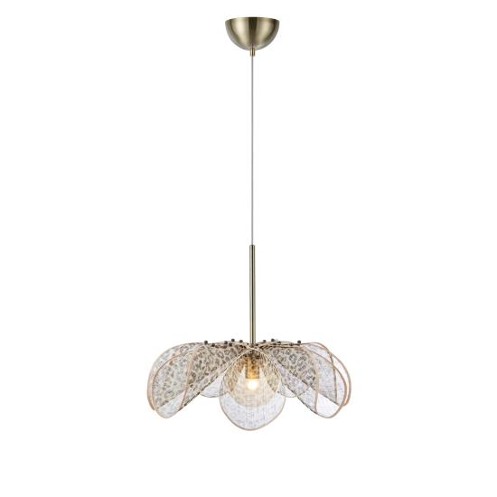 Lampa wisząca STYRKA 109169 Markslojd 1xE27 beżowy