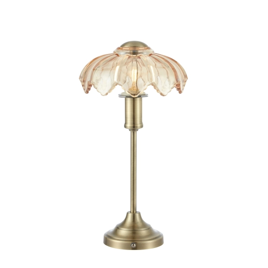 Lampa stołowa KURAGE 109319 Markslojd 1xE14 bursztynowy