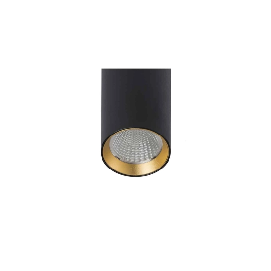 MAVRO wisząca czarna/złota 230V LED 12W 38° 3000K R12992 Rendl light studio