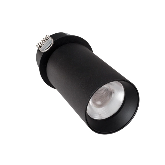 Lampa Sufitowa Halo D Black Podtynkowa H0127 MaxLight