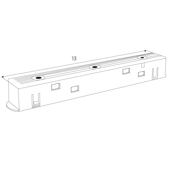 Magnetic MA0002 Łącznik sztywny zasilania pomiędzy dwoma szynami czarny Maxlight