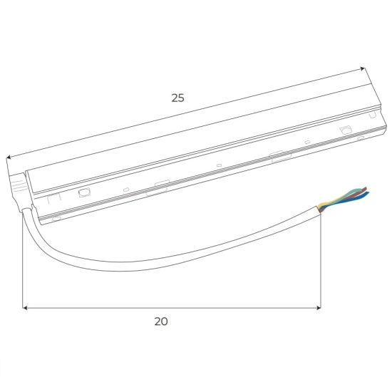 Magnetic MA0005 Zasilacz wewnętrzny 200W do szyn magnetycznych Maxlight