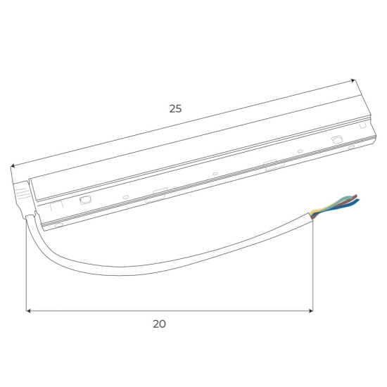Magnetic MA0006 Zasilacz wewnętrzny DALI 100W do szyn magnetycznych Maxlight