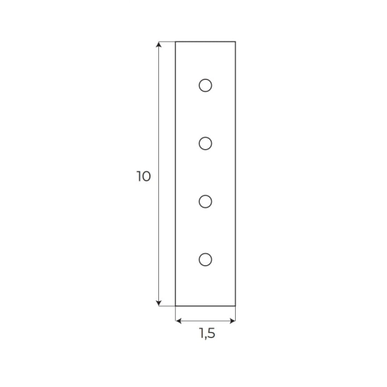 Magnetic MA0013 Łącznie kątownika wpuszczanego z szyną wpuszczaną Maxlight